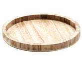 Plateau rond burnt L - (CH-0032)